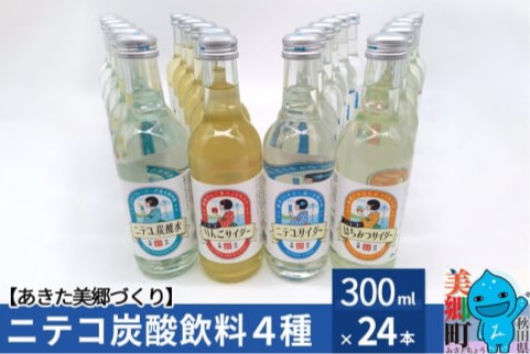 ふるさと納税,返礼品,おすすめ,秋田県 美郷町|ニテコ炭酸飲料4種